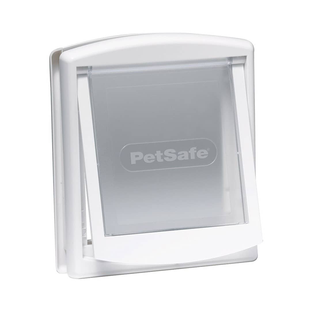 PetSafe Staywell Original M iebūvējamās durvis vidējiem suņiem – baltas